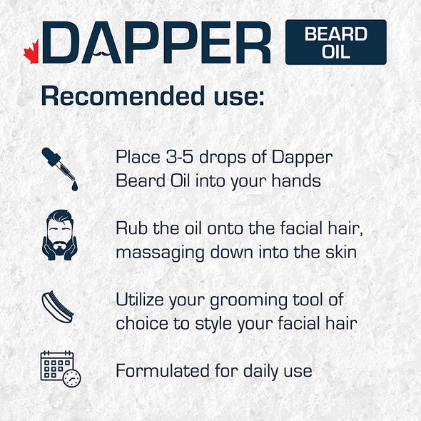 DAPPER Leave-in Beard Oil Conditioner | Attain The Best Look & Feel For Your Beard, Moustache & Skin With Our 100% Natural Formula | Wanderer Scent (Sandalwood & Geranium) | 30ml - 1oz