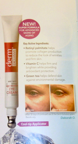 Derm Exclusive Age Reverse Eye Cream .5 oz
