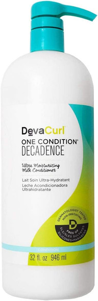 DevaCurl One Condition Decadence (Ultra Moisturizing Milk Conditioner - for Super Curly Hair), 32 ounces