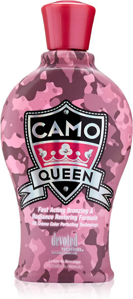 Devoted Creations Camo Queen Bronzing Lotion, 12.25 Fluid Ounce