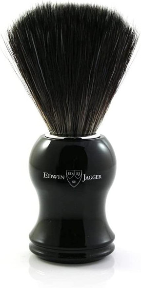 Edwin Jagger Synthetic Fiber Shaving Brush Imitation Ebony - Large by Edwin Jagger