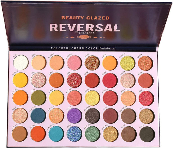 Eye Palette Makeup Reversal Planet Ultimate Shadows Palettes Profusion Glitter Eyeshadow Highly Pigmented Pallets Bright Shimmer Matte Pallettes 40 Colors Blendable