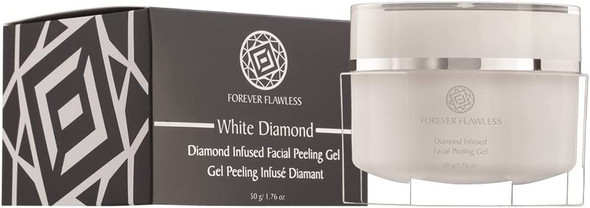 Forever Flawless Diamond Infused Facial Peeling Gel. For an Exfoliation and Microdermabrasion Treatments at Home. White Diamond Collection.