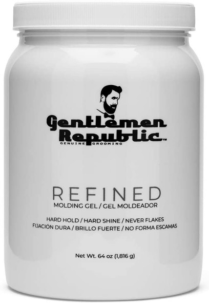 Gentlemen Republic refined gel - hard Hold and Hard Shine Men 64 Oz, 64 ounces