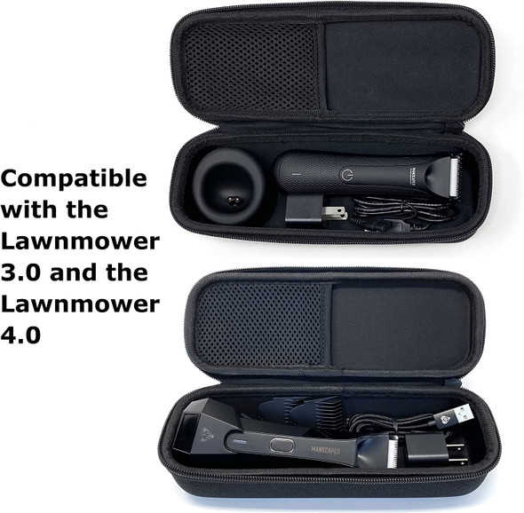 Hard Case for Manscaped Lawn Mower 4.0 or 3.0 Trimmer - Protective Organizer for Trimmer and Accessories - Case Only