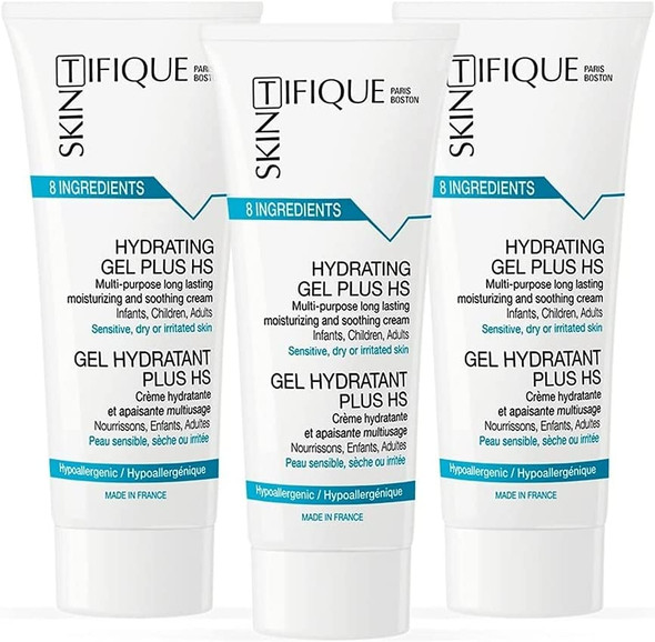 Hydrating Gel Plus HS (3x40ml/1.35 Fl oz) - Intense & lasting Moisturizing. Soothes. Helps Repair Skin. Proven Effectiveness. Safe & Pure Formulation for Dry, Sensitive, Irritated skin