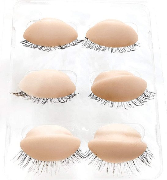 M LASH Advance Eyelash Training Mannequin Head With Realistic Removable Eyelids With Eyelashes (Eyelid, Tan)