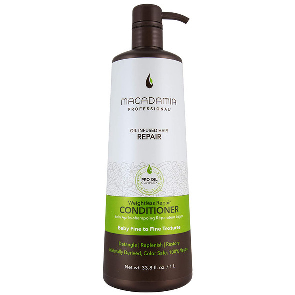 Macadamia Professional Weightless Moisture Conditioner, 33.8 fl. oz.