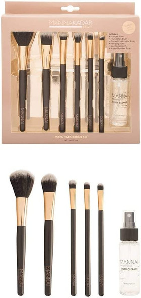 Manna Kadar Essential Brush Set, Brown