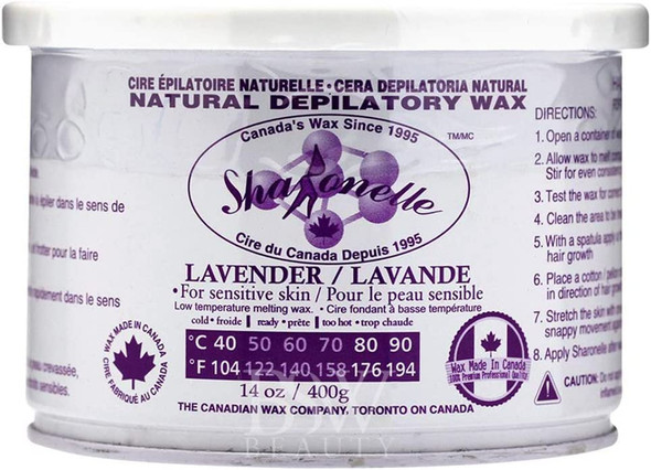 Natural Depilatory Wax Sharonelle Azulene 14oz.