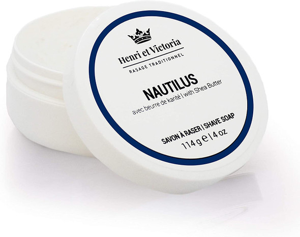 Nautilus Shaving Soap Fragrance | Canadian Made by Skilled Artisans | Ultra Glide, Cushioning, Easy Lather, Moisturizing | Chic and Subtle Scent | 114 g (4 oz)