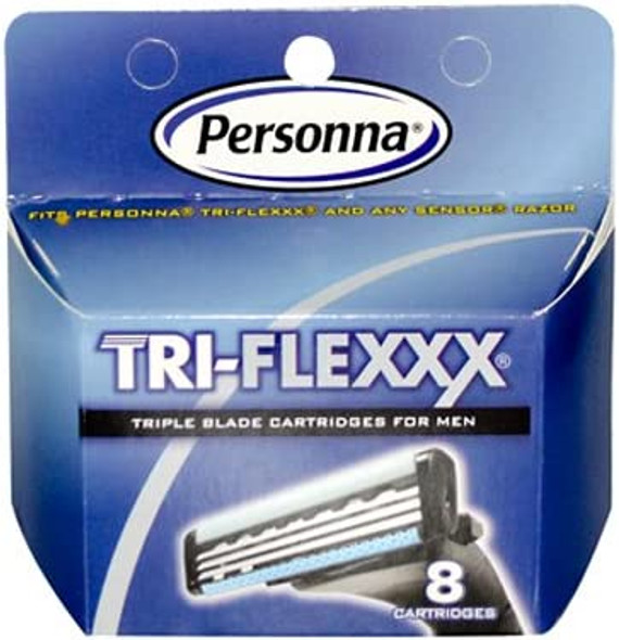 Personna Tri Flex Cartridge, 8 Count