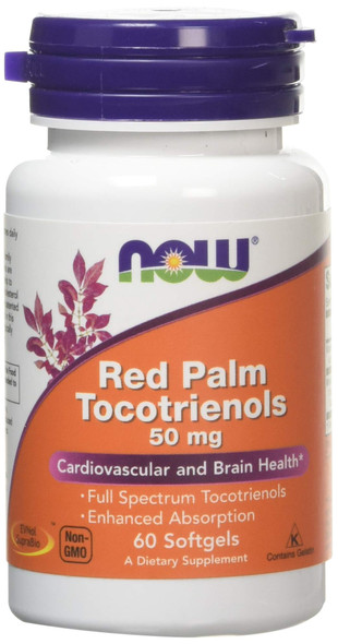 Now Foods 50mg Red Palm Tocotrienole, 30 Count