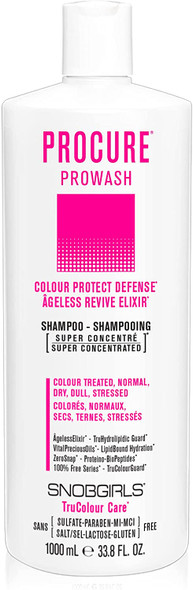 PROCURE Prowash (Shampoo for Color Treated Hair) Colour Protect Defense | Color Care Shampoo for Colour Treated Hair, Normal, Dry, Dull Hair | Phyto-Vegan Color Safe Shampoo | Sulfate Free shampoo
