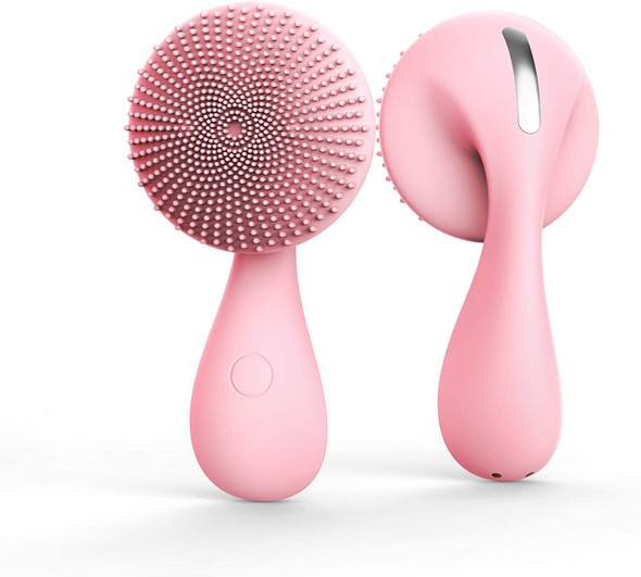Redhare Mini Portable Facial Cleansing Brush with Magnetic Beads and Ultrasonic Vibration (Baby Blue)