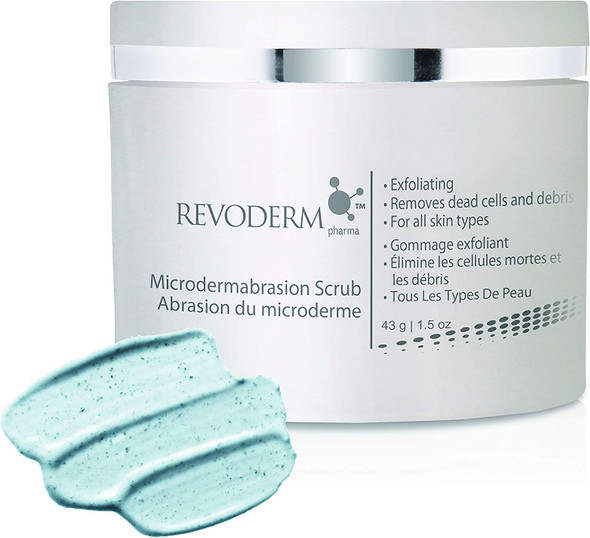 Revoderm Microdermabrasion Scrub | Face Exfoliant for Adult Acne | Balance Skin Tone | Reduce Wrinkles | Suits All Skin Types | Fragrance-free and Hypoallergenic | 43 g (1.5 oz)