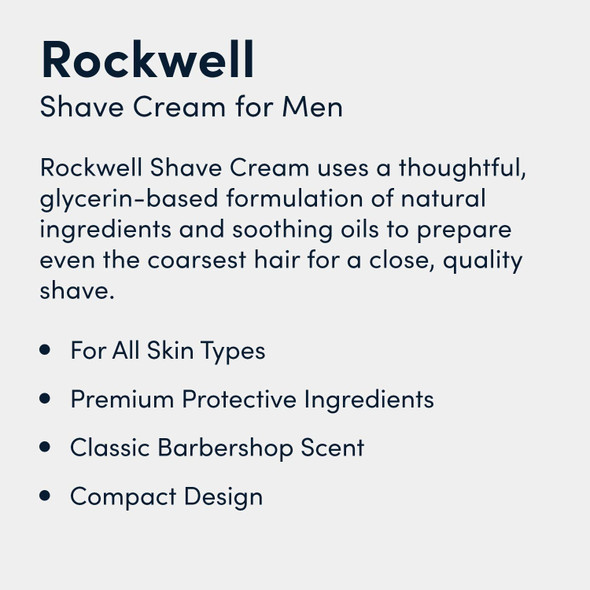Rockwell Shave Cream, Barbershop Scent