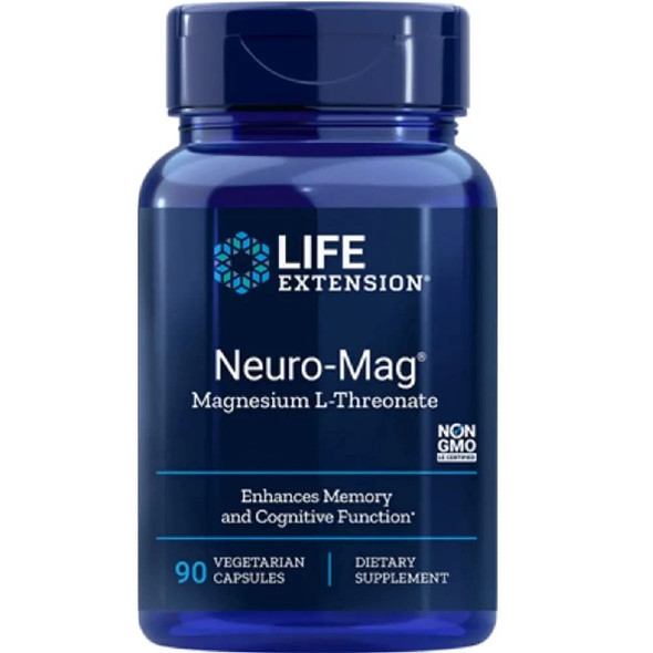 Life Extension Neuro-Mag Magnesium L-Threonate (90 Vegetarian Capsules)