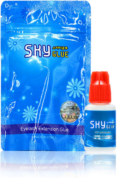 Sky S+ Glue | 2-Pack Eyelash Extension from Sky Glue | Eyelash Extension Glue Adhesive | 1-2 Sec Fast Drying Time | 6-8 Weeks Retention | Professional Strong Eyelash Extension Glue(One Pack Has Two 5g Bottles Inside)