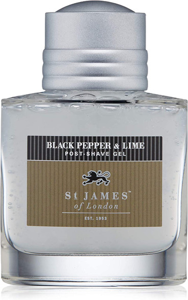 St James of London Black Pepper & Persian Lime Post-Shave Gel, 100 Milliliters