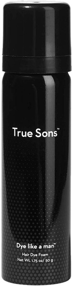 True Sons Hair Dye for Men (Light Brown) - With Instant Dye Booster Applicator for Grey Hair Color - Complete Hair Dye Kit for Natural Look - Mustache and Beard Hair Dye (1.75 oz) 4-6 Applications