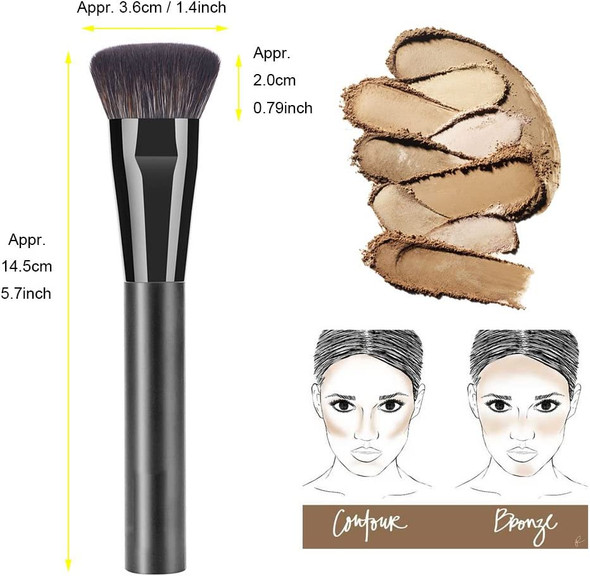 Vela.Yue Flat Contour Brush Face Sculpting Makeup Brush