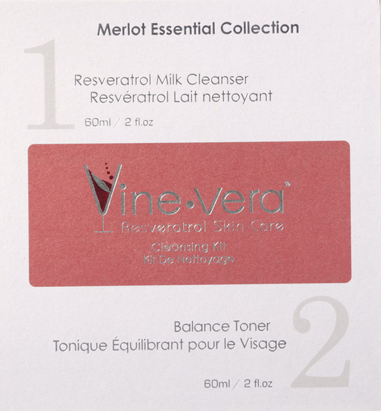 Vine Vera 2 Step Cleansing Kit, Milk Cleanser, 1 Count