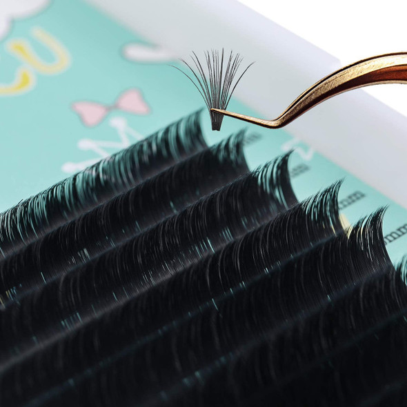 Volume Eyelash Extensions Thickness 0.07BCurl 8-15mm Mix Premade Fans 2D 3D 4D 5D 6D 20D Easy Fan Lash Self Fanning Lash Extensions (0.07, Bmix)