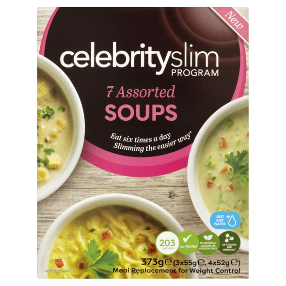 Celebrity Slim assorted soups