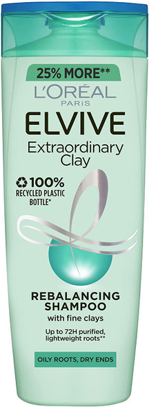 L'Oréal Clay Oily Roots Shampoo, 500ml