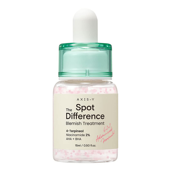 AXIS-Y Spot The Difference Blemish Treatment 15ml / 0.5 fl. oz | Hydrating Gentle Acne Treatment | Breakout Treatment, Acne Care, Korean Skincare