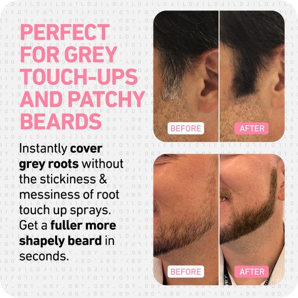 BOLDIFY Hairline Powder Root Touch Up Hair Powder for Women & Men (Dark Auburn)