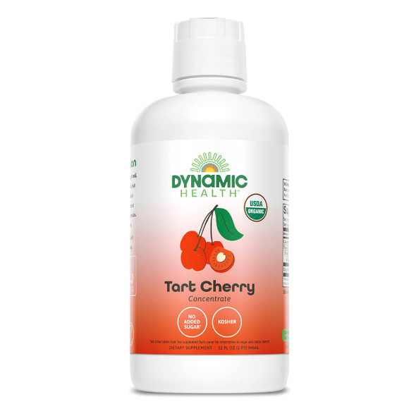 Dynamic Health Organic Tart Cherry Juice Unsweetened 100% Juice Concentrate Antioxidants Supplement No Sweeteners or Additives Vegan Gluten Free BPA Free 32 oz Dynamic Health Organic Tart Cherry Juice Unsweetened 100% Juice Concentrate Antioxidants Supplement No Sweeteners or Additives Vegan Gluten Free BPA Free 32 oz