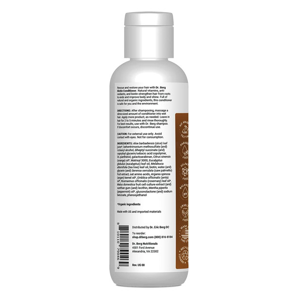 Dr. Berg's Biotin Conditioner Sulfate- 8 Oz