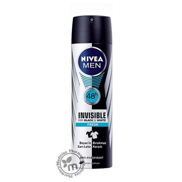 Nivea Deodorant men invisible black white Fresh 150ml