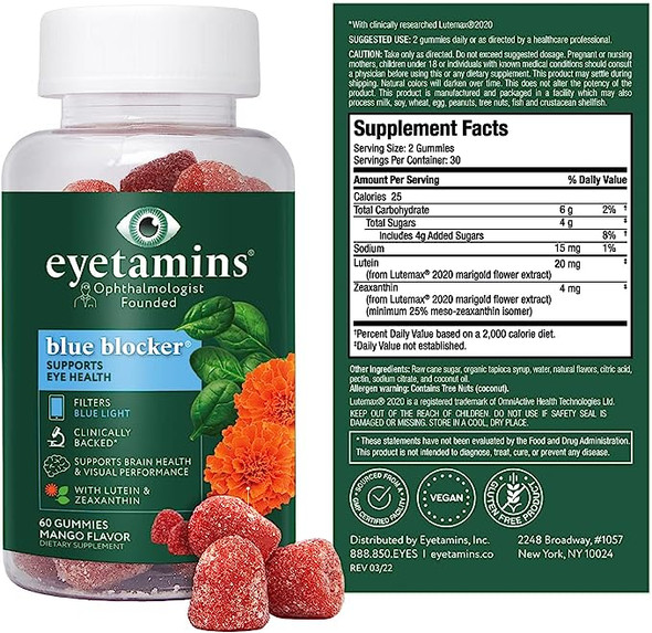 Eyetamins Happy Eyes Eye Health Gummy 60 Gummies