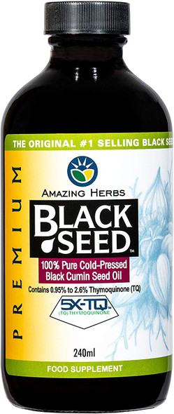 Amazing Herbs Premium Black Seed Oil Capsules - 1250mg per Capsule, High  Potency, Cold Pressed Nigella Sativa Aids in Digestive Health, Immune  Support