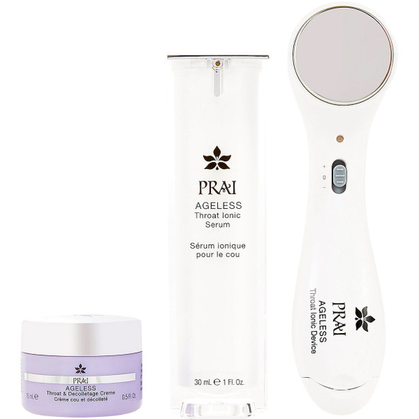 PRAI Beauty Ageless Throat Ionic System & Serum