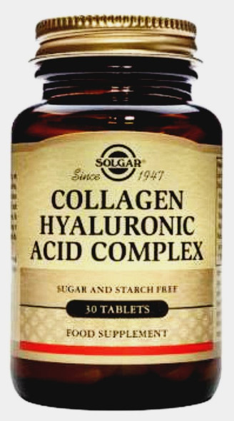 Solgar Hyaluronic Acid Collagen Complex – 30 Tablets – Skin Recovery – UE-compatible