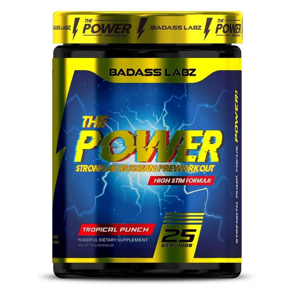 Badass Labz The Power Strong AF Russian Pre Workout 25 Servings