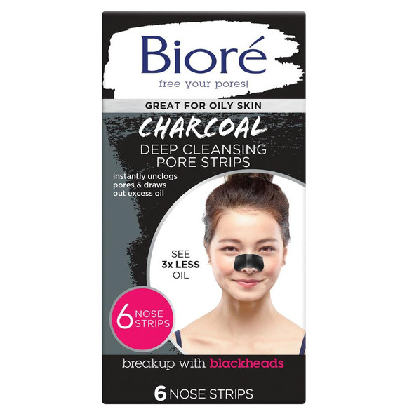 Biore CHARCOAL Deep Cleansing Pore Strips