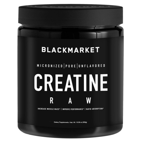 BlackMarket - Raw Creatine, 300 Grams