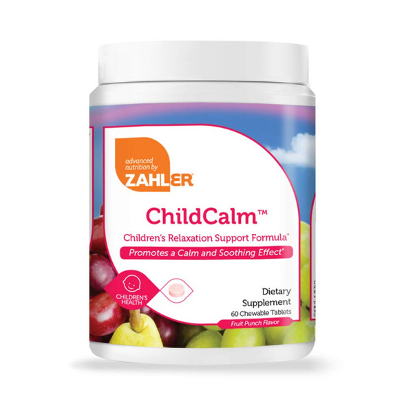 Zahler ChildCalm Chewable Magnesium for Kids | 60 Multivitamin for Children Supplements - 200mg Lemon Balm Leaf Extract, 100mg L-Theanine & 80g Magnesium per Serving | Non-GMO & Kosher Certified