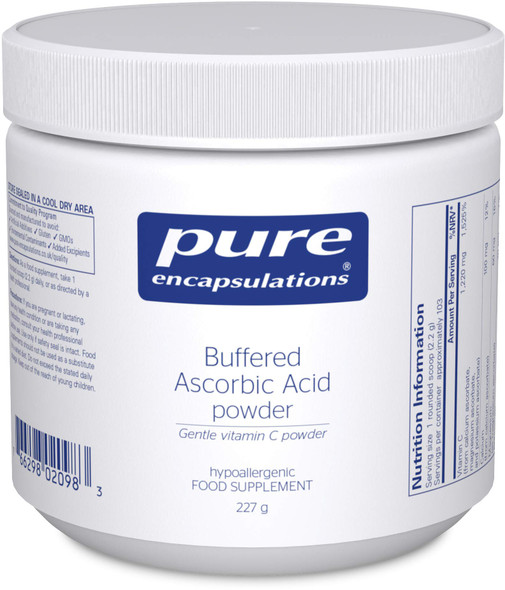 Pure Encapsulations - Buffered Ascorbic Acid Powder - Gentle Vitamin C - 227 Grams