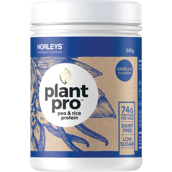 HORLEYS Plant Pro Pea & Rice Protein 340g