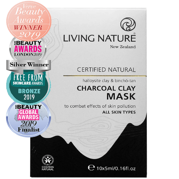 Living Nature Charcoal Clay Mask 5mL x 10