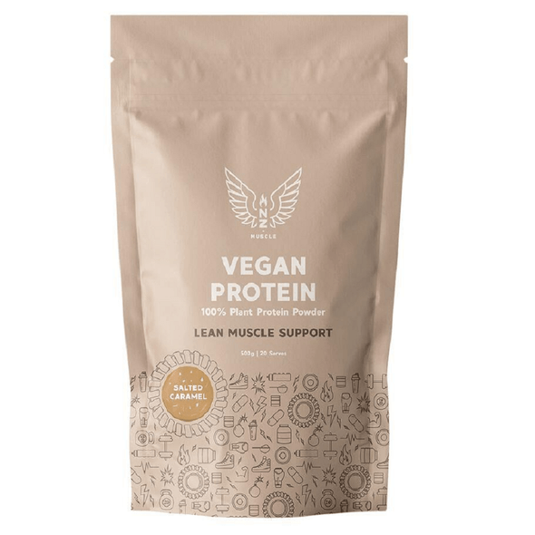 NZ Muscle Vegan Protein 500g - Salted Caramel