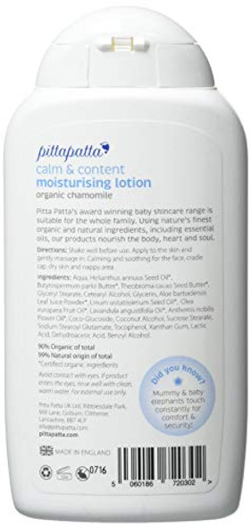 Organic Natural Children Moisturising Lotion - pittapatta by Simply Gentle Eco-friendly Natural Safe for Newborn Babies Skin Emollient with Calming Calendula Shea Butter and Vitamin E Oil.