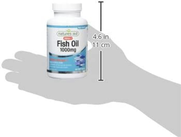 Natures Aid Fish Oil Capsules 1000mg Pack of 90