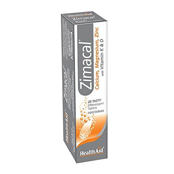 HealthAid Zimacal - Effervescent - 20 Vegetarian Tablets